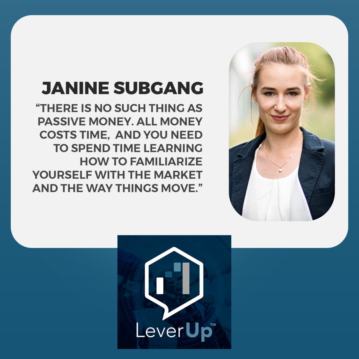 LeverUp™️: A podcast on Private Equity and Entrepreneurship | Janine Subgang | Small Business